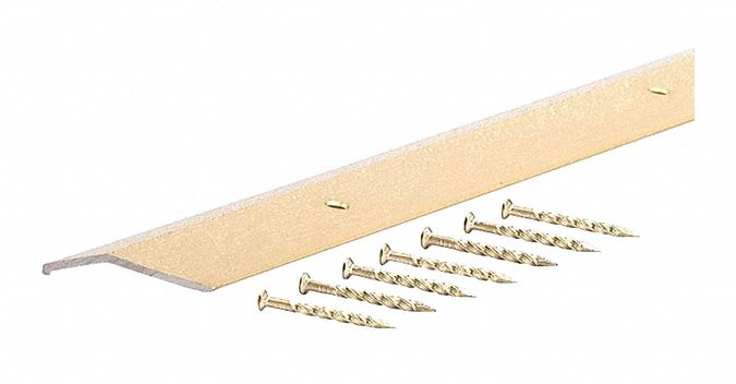 Grainger Approved Brass Carpet Edging Bar Satin Finish Fluted
