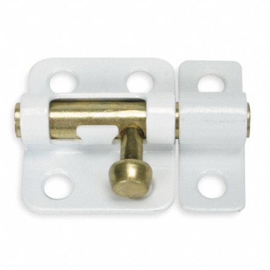 Window Barrel Bolt,White,2 In - Grainger