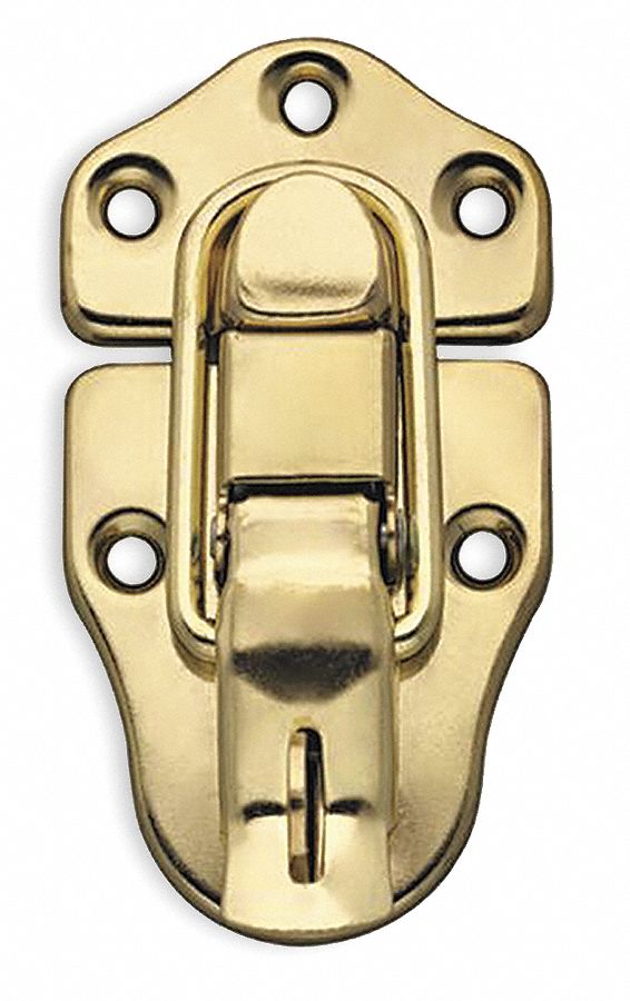 GRAINGER APPROVED Draw, Nonlocking, Draw Latch, 3 1/4 in, Brass