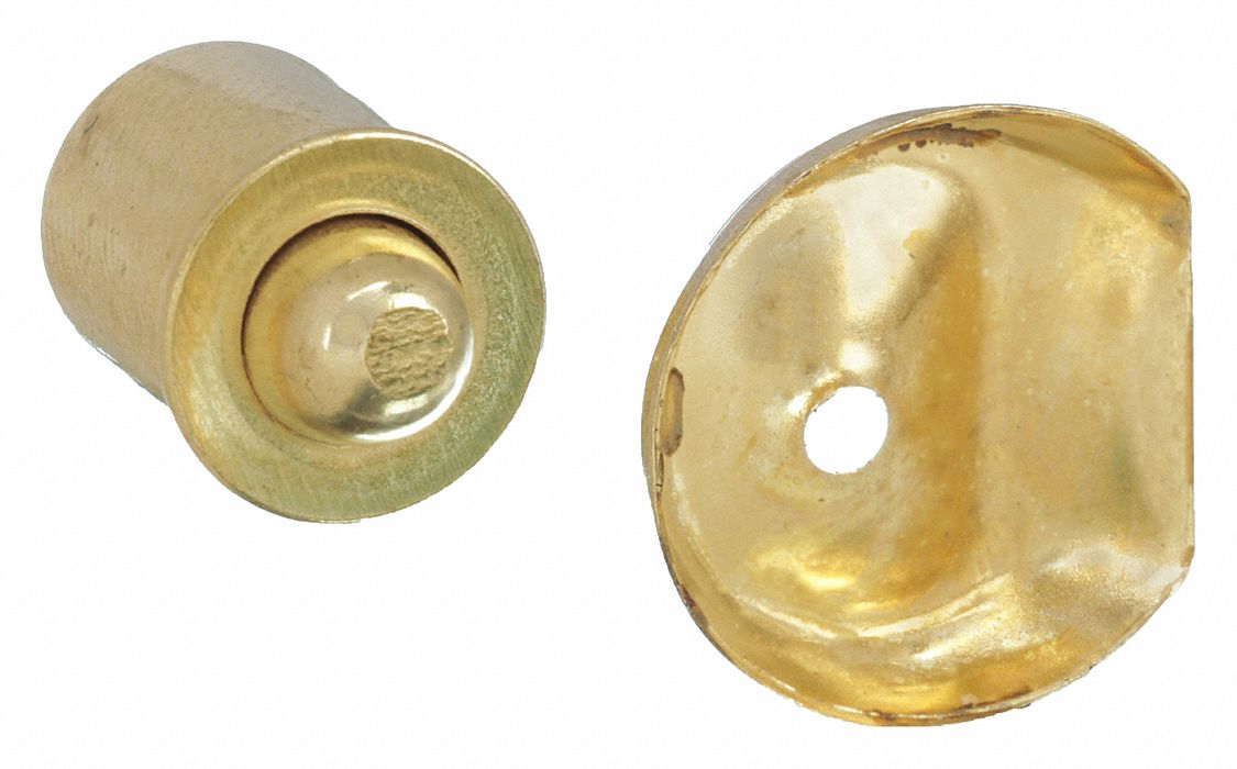 Door Catch: Steel, Grab, 3/8 in Ht, 1/2 in Wd, 4 PK