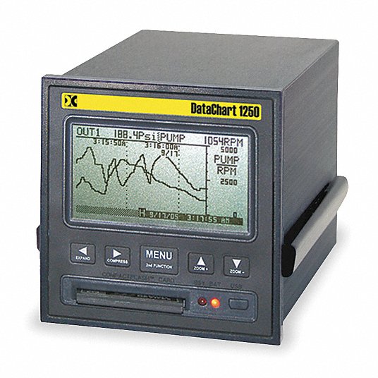 Paperless Recorder: Mono LCD, 0-250mVDC,0-1.25VDC/0-25VDC/0-2.5VDC/0-5VDC,0-12.5VDC