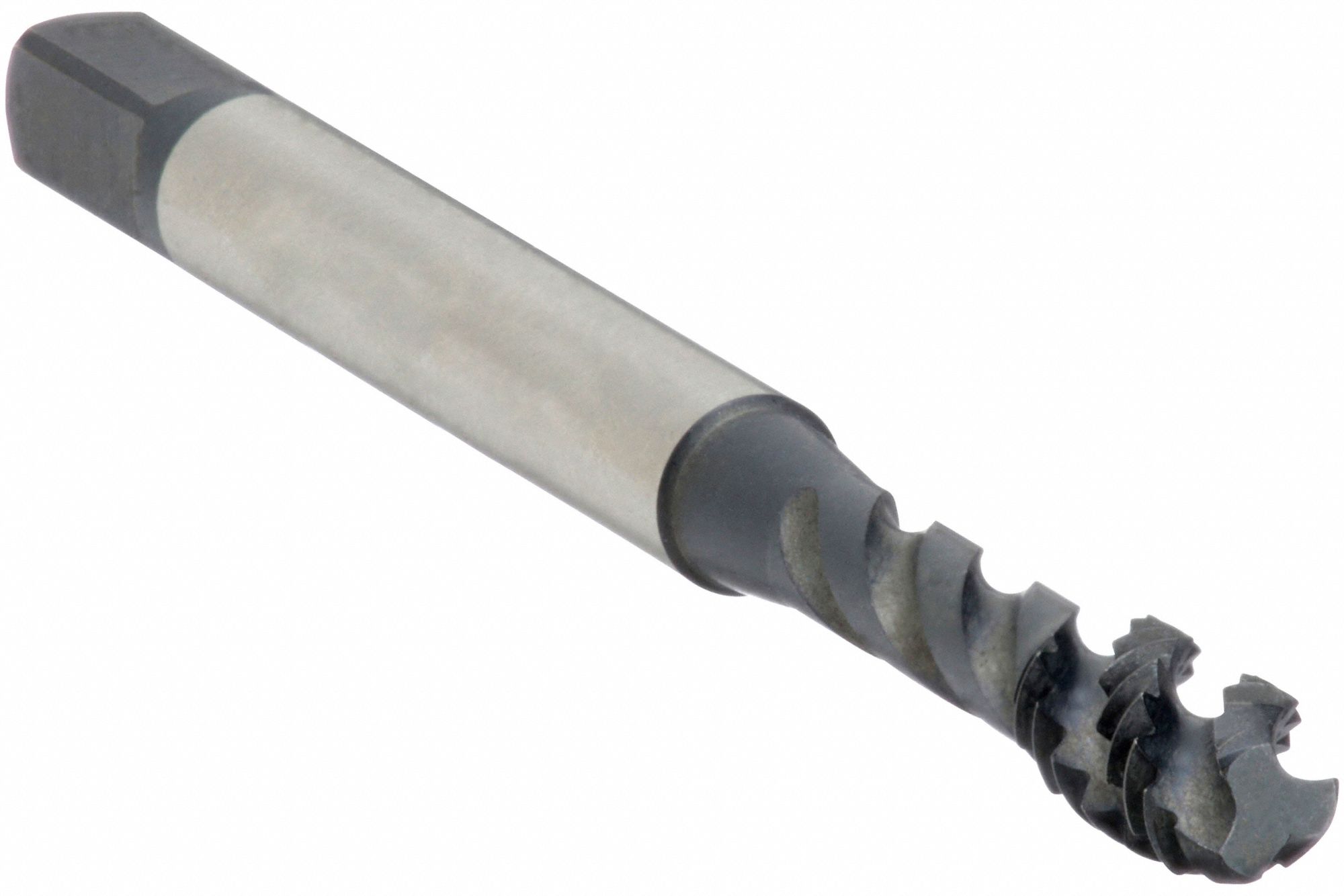 SPIRAL FLUTE TAP, #10-32 THREAD, 7/16 IN THREAD L, 2 11/32 IN LENGTH, BOTTOMING