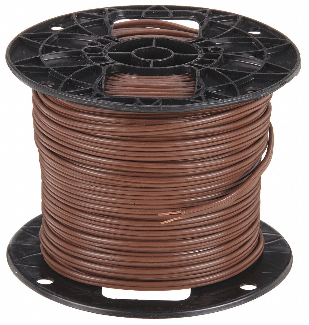 LAMP CORD, SPT-1, 18 AWG WIRE SIZE, 2 CONDUCTORS, BROWN, 250 FT L