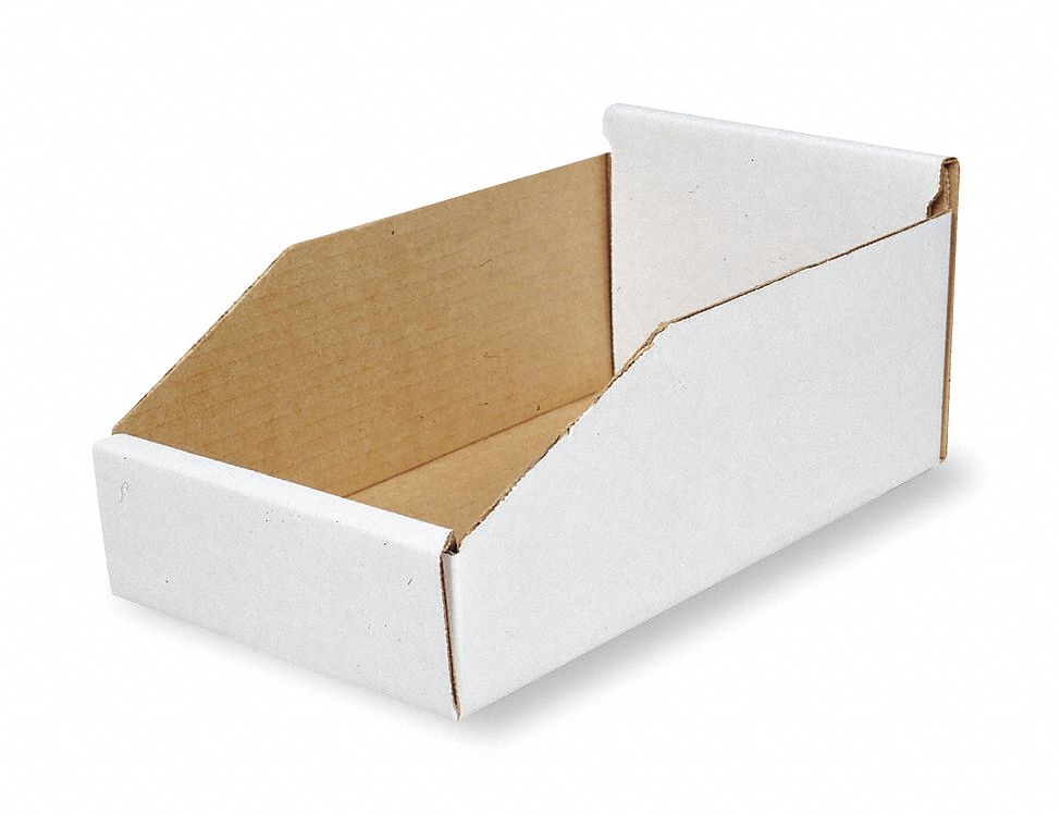 1W862 - Corrugated Shelf Bin 10-1/4 in W - Only Shipped in Quantities of 25