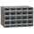 DRAWER BIN CABINET, 17 X 11 X 11 IN, 20 DRAWERS, STACKABLE, STEEL, 40 DIVIDERS, GREY