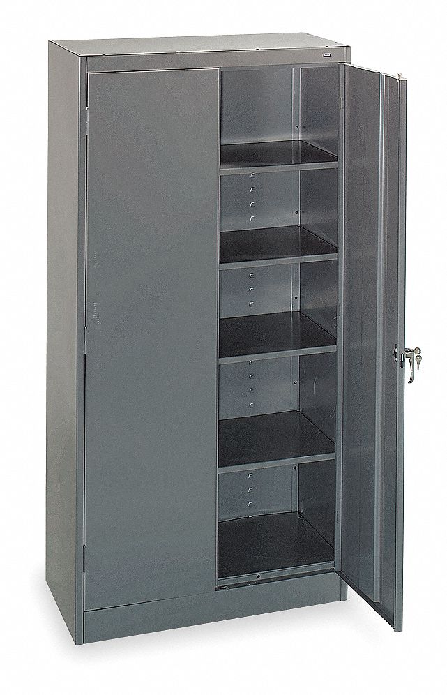 Tennsco Commercial Storage Cabinet Medium Gray 72 H X 36 W X