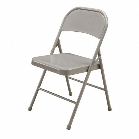 Grainger Approved Beige Steel Folding Chair With Beige Seat Color 1ea