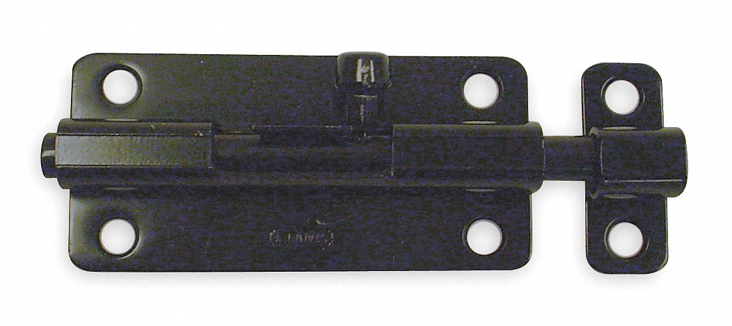 Slide Barrel Bolt Black 4 In