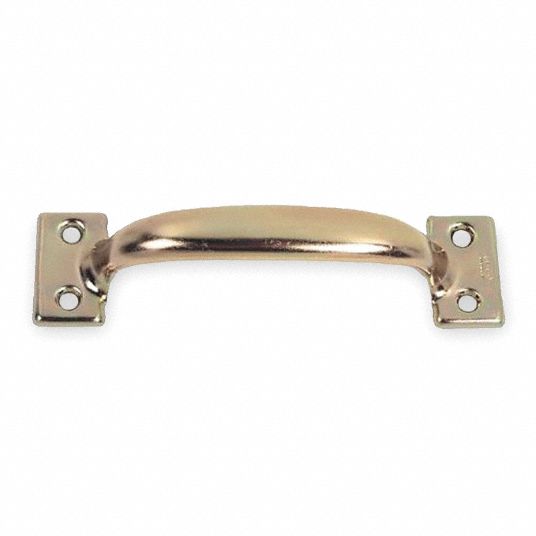 GRAINGER APPROVED Pull Handle Unthreaded Through Holes, Steel, Matte