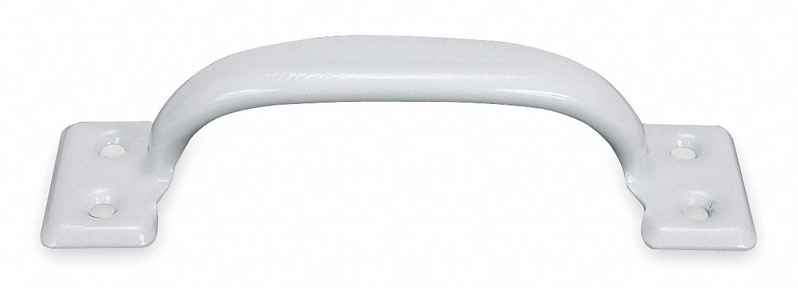 Pull Handle White Steel 1 in L