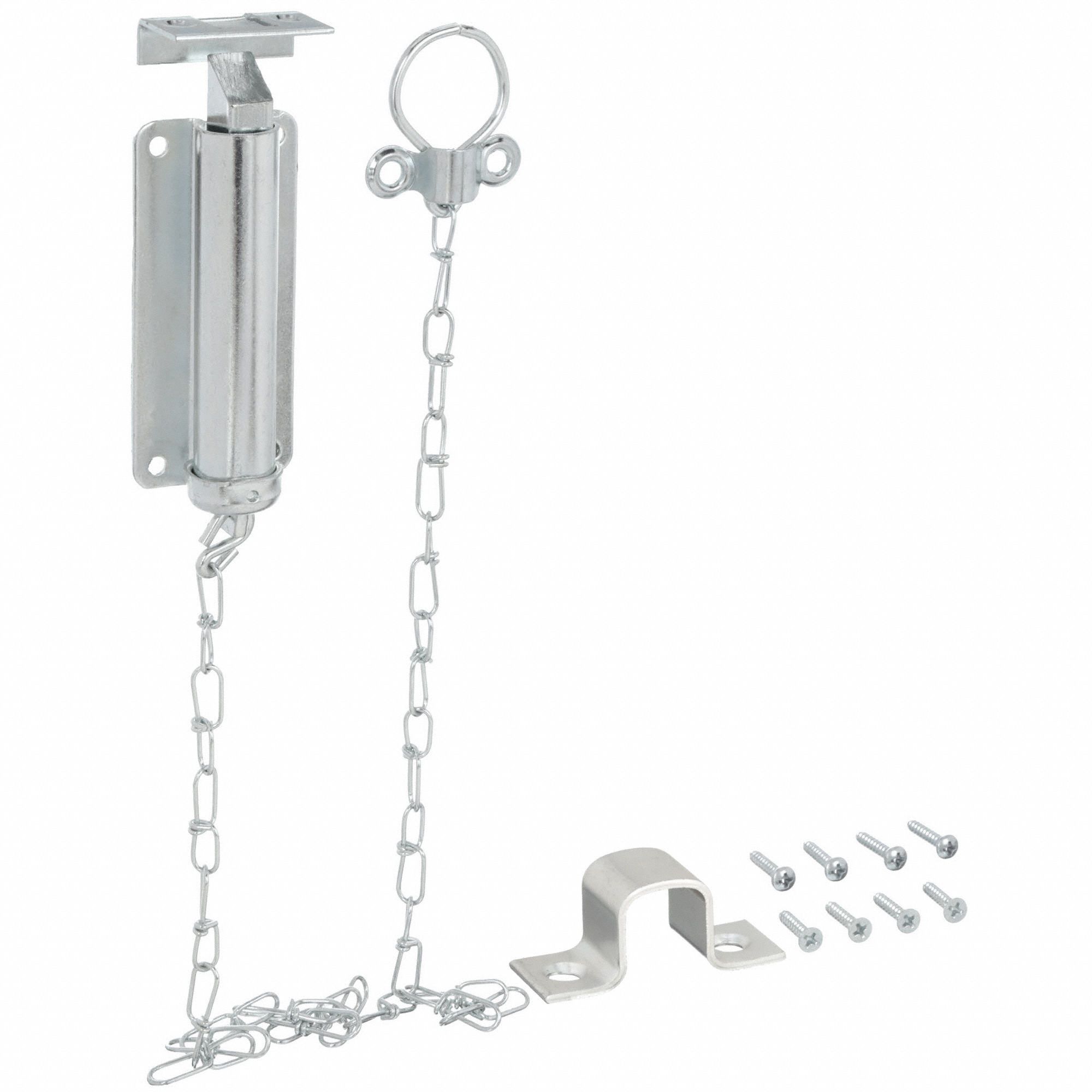 GRAINGER APPROVED Spring Loaded Chain Bolts, Zinc 1WAD41WAD4 Grainger