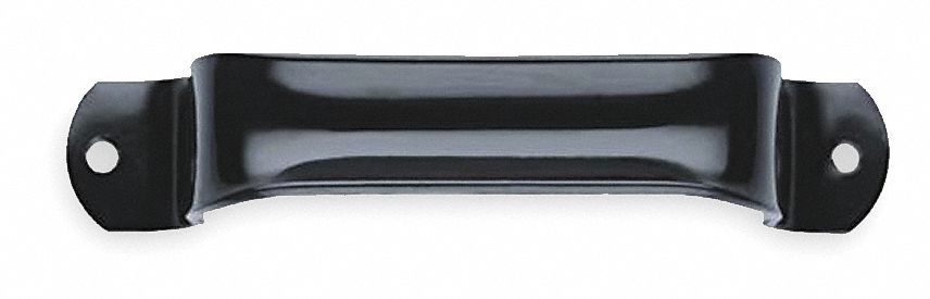 Pull Handle Black Steel Fixed