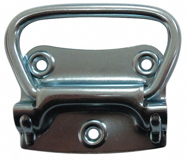 Folding Pull Handle Silver Steel