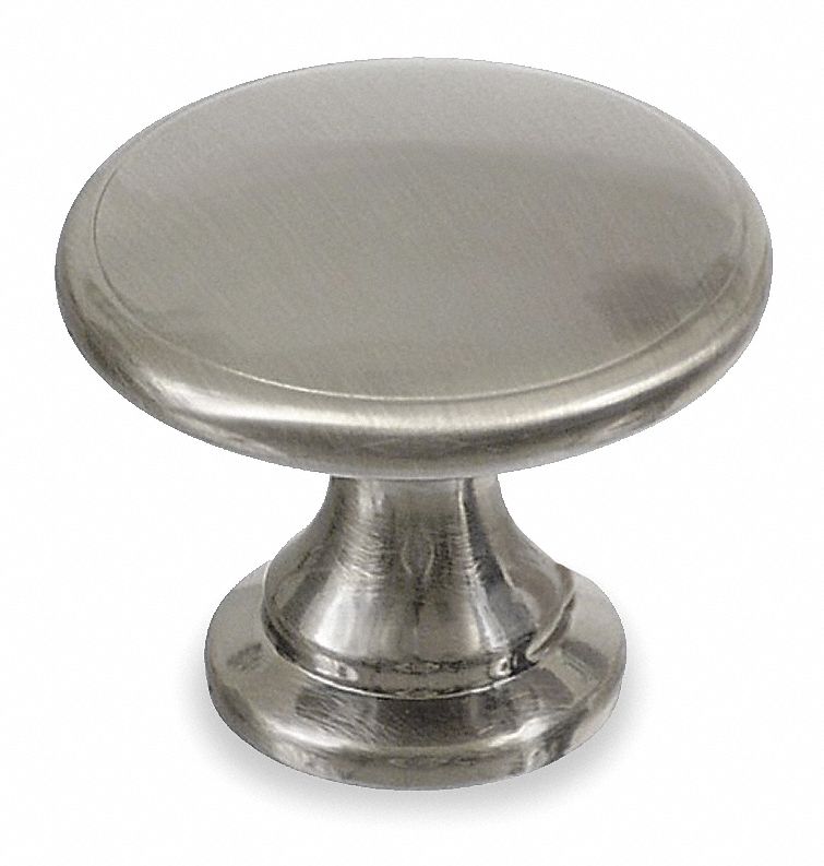 Cabinet Knob 1 3/4 in Dia Satin Nickel