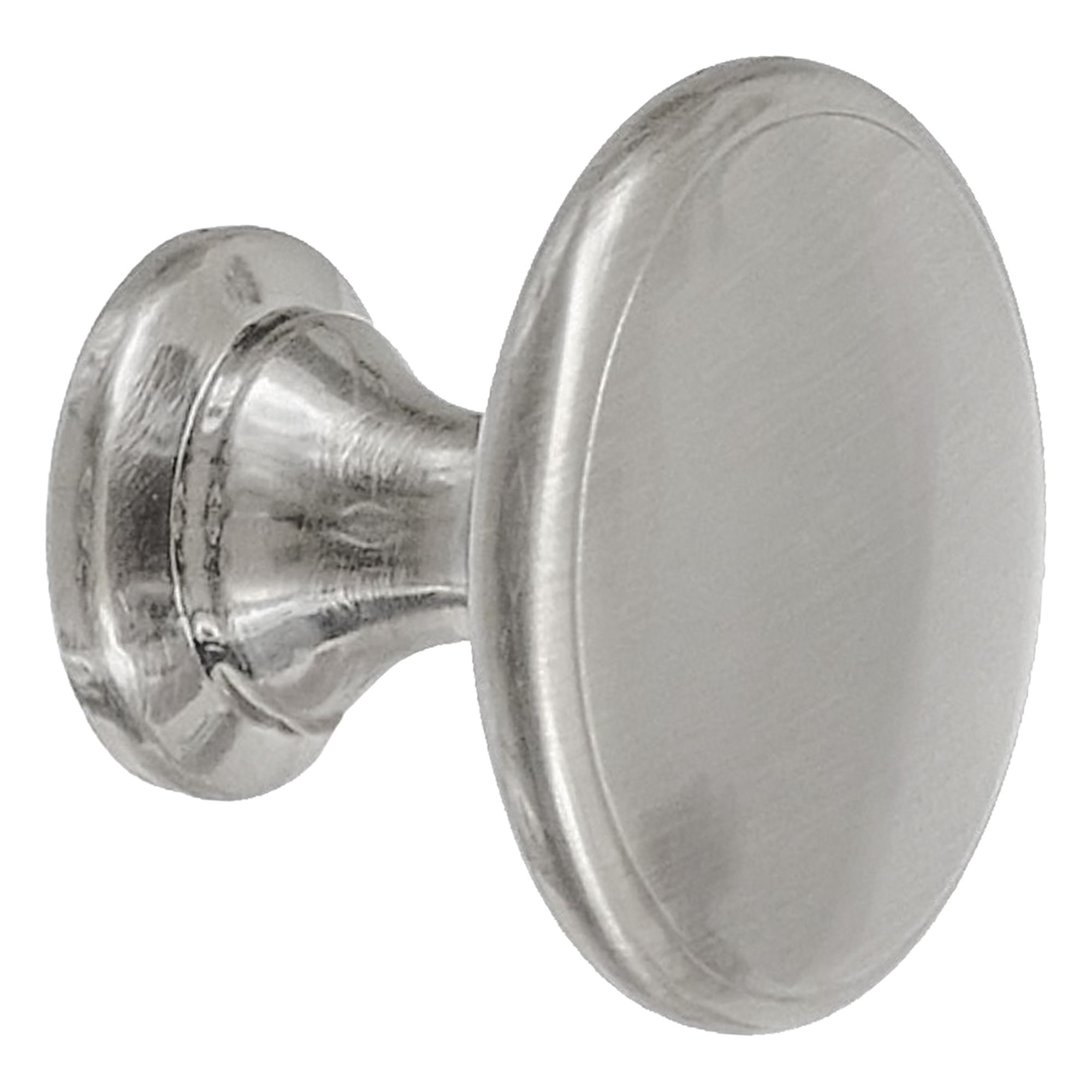 Cabinet Knob 1 3/4 in Dia Satin Nickel
