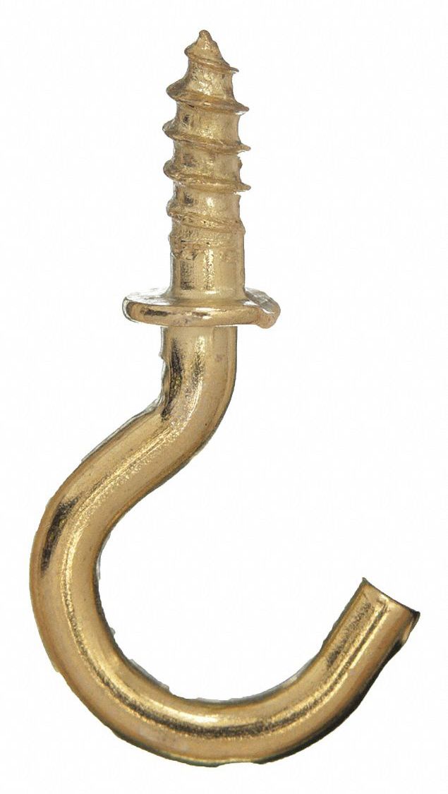 CLOU A CROCHET,LAITON LONG 1/2PO PQ