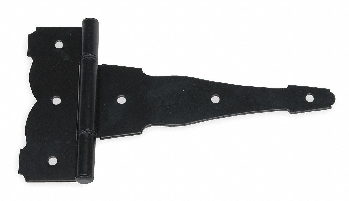 Tee Hinge: Steel, 5 1/2 in Leaf Ht, 1 9/32 in Leaf Wd