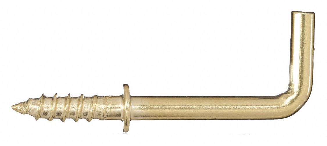 SHOULDER HOOK BRASS LENGTH 3/4 IN P