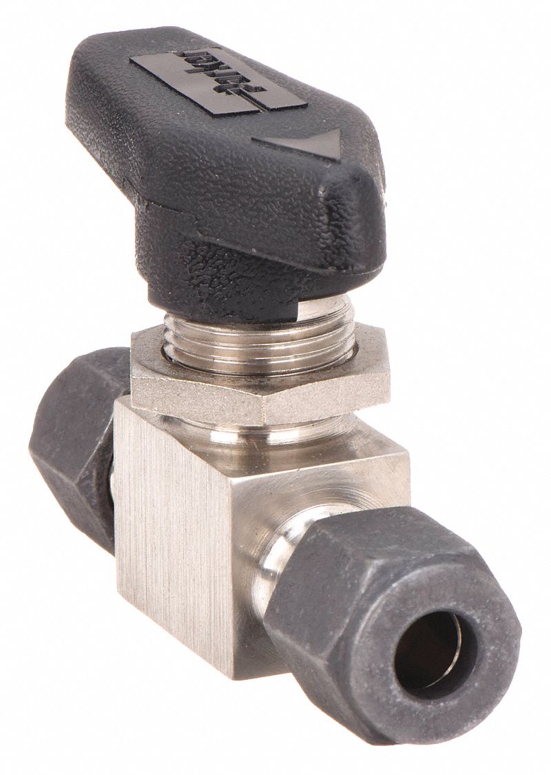 Manual Two-Way Ball Valve: 1/4 in, 316 Stainless Steel, Straight, Sweat x Sweat, One-Piece