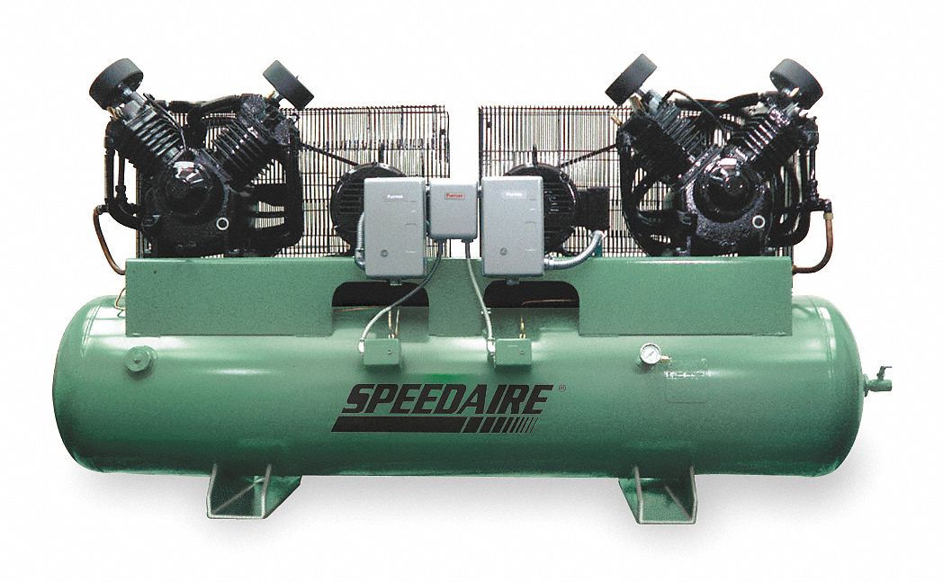 SPEEDAIRE Phase Electrical Horizontal Tank Mounted HP Air Compressor Stationary Air