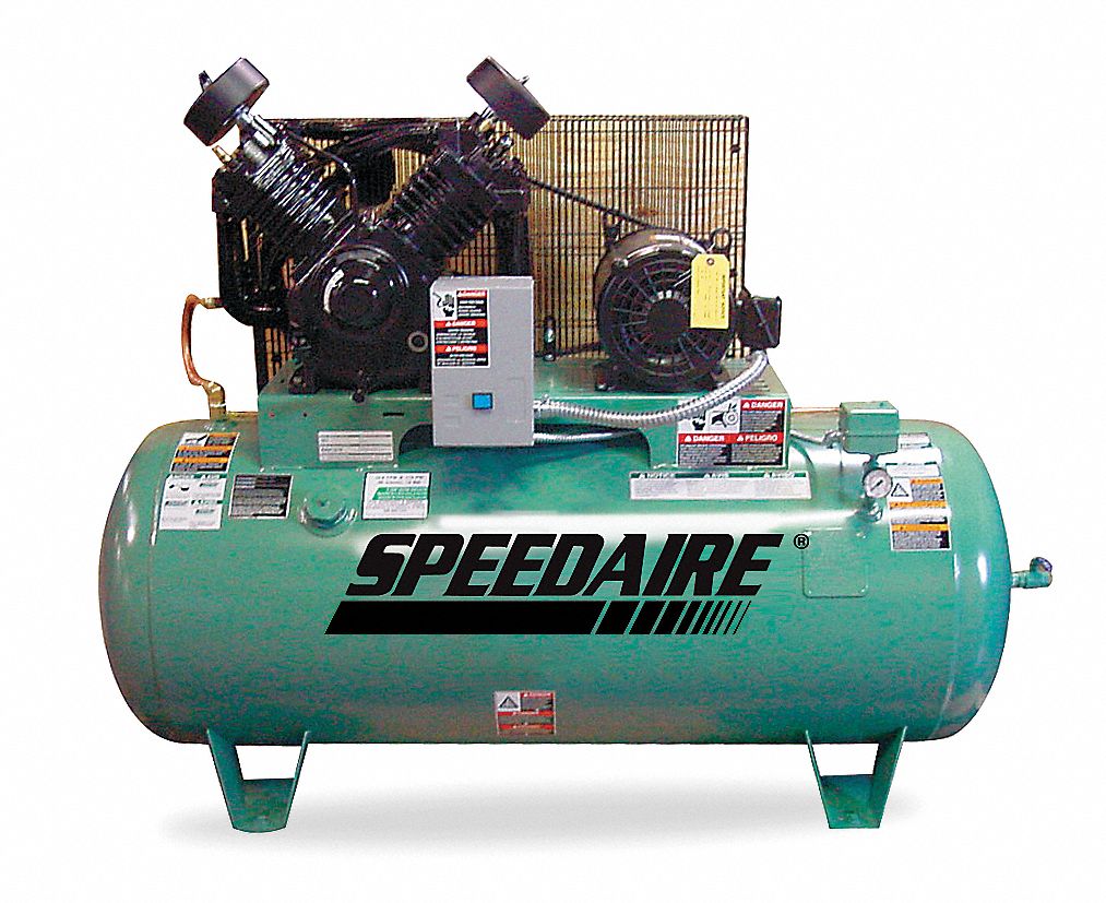 SPEEDAIRE 3 Phase Electrical Horizontal Tank Mounted 10.0HP Air