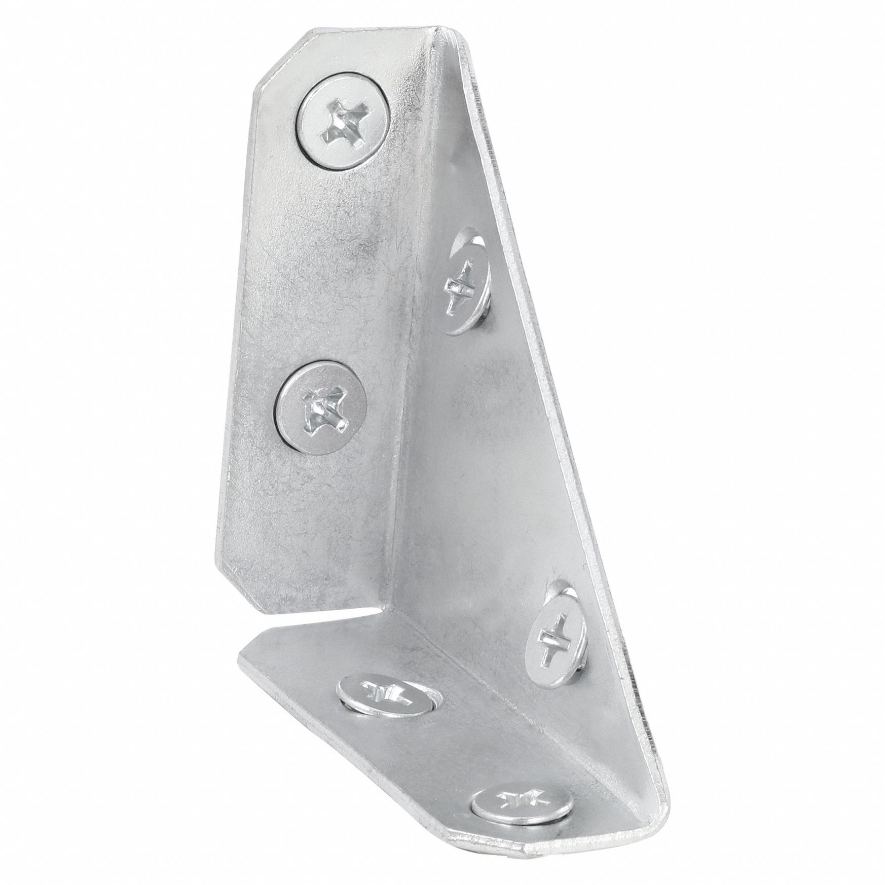 Corner Brace: Steel, 5/8 in Ht, 2 in Lg