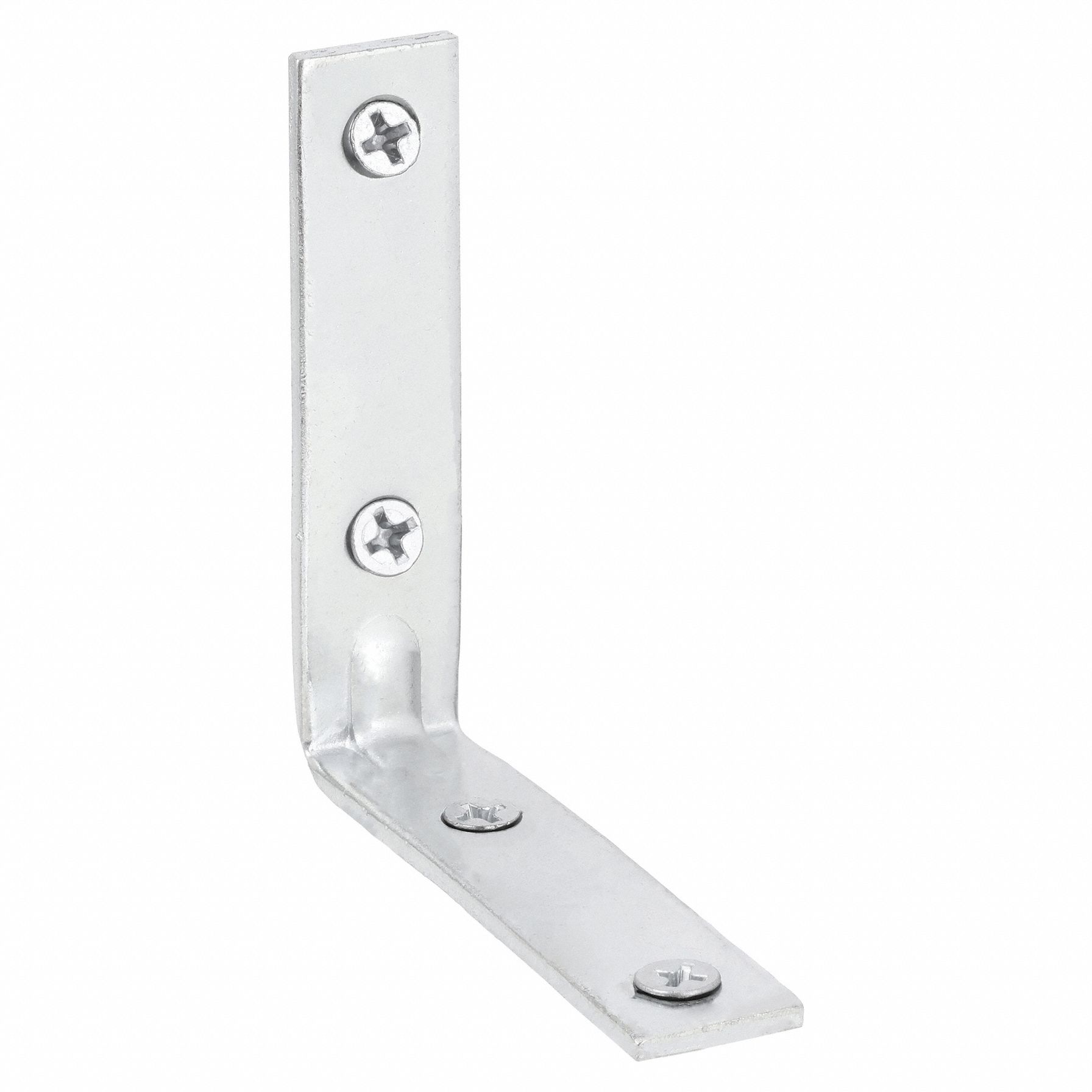 Corner Brace: Steel, 2 33/64 in Ht, 2 1/2 in Lg