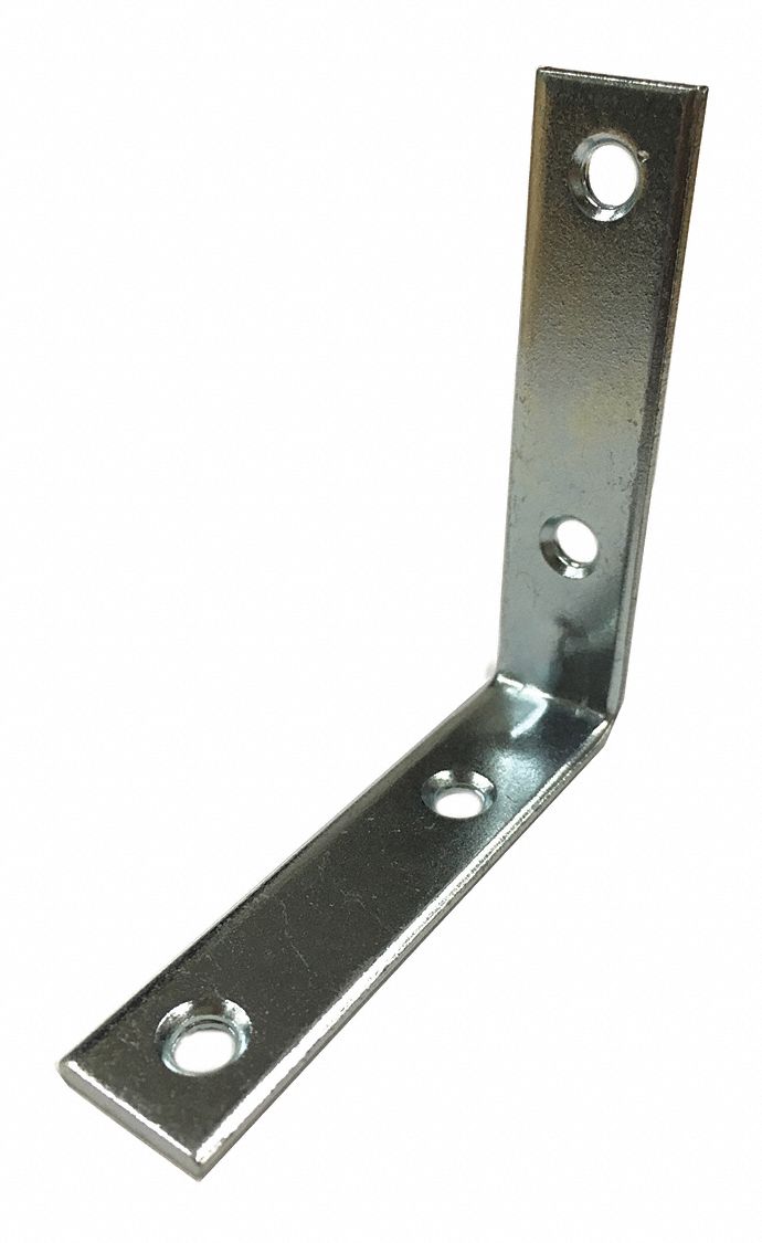 Grainger Approved 2 1 2 X 5 8 Steel Corner Brace With Zinc