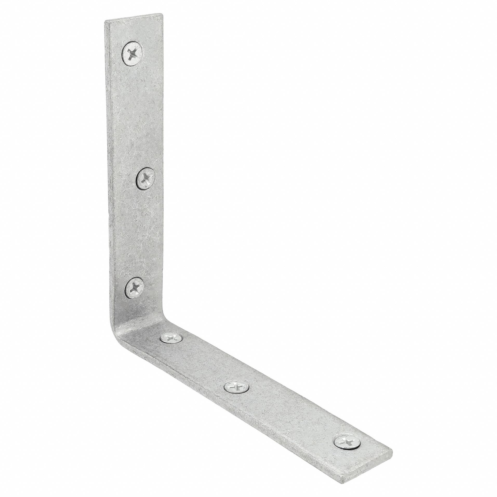 Corner Brace: Steel, 5 1/64 in Ht, 5 in Lg