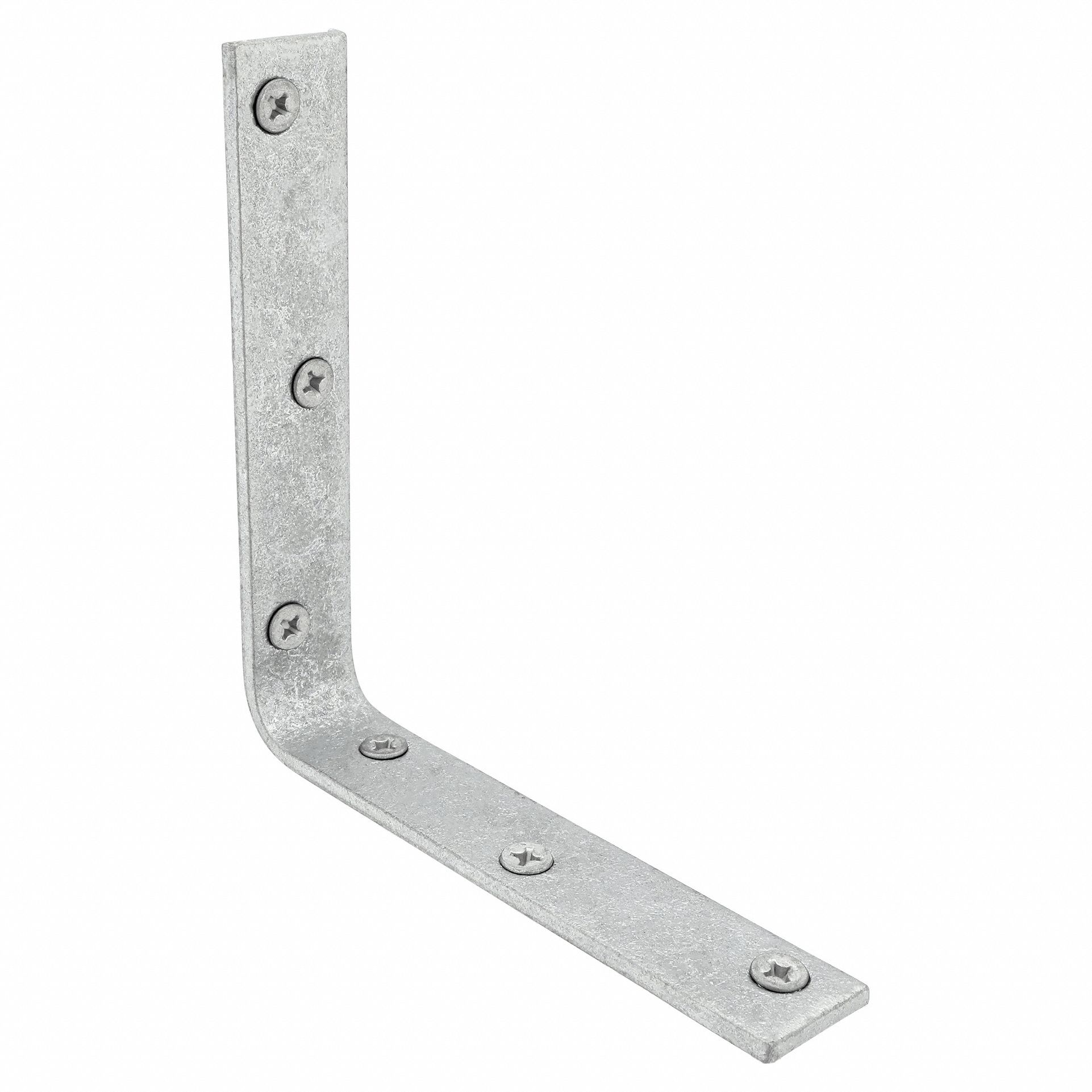 Corner Brace: Steel, 6 1/64 in Ht, 6 in Lg