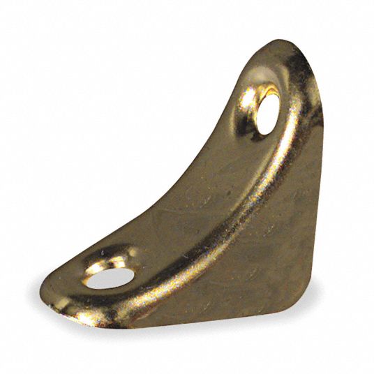 GRAINGER APPROVED 1 2/5 in" x 3/4 in" Steel Chair/ Corner Braces with