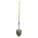 ROUND POINT SHOVEL, STEEL BLADE, 14 GA, STRAIGHT HANDLE, WOOD HANDLE, 48 IN HANDLE L