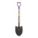 ROUND POINT SHOVEL, STEEL BLADE, 14 GA, D-GRIP HANDLE TYPE, WOOD HANDLE, 30 IN HANDLE L