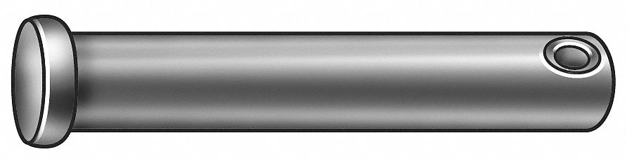 GRAINGER APPROVED 11-231Z Clevis Pin,Zinc,0.500x2 1/4 L,PK10 