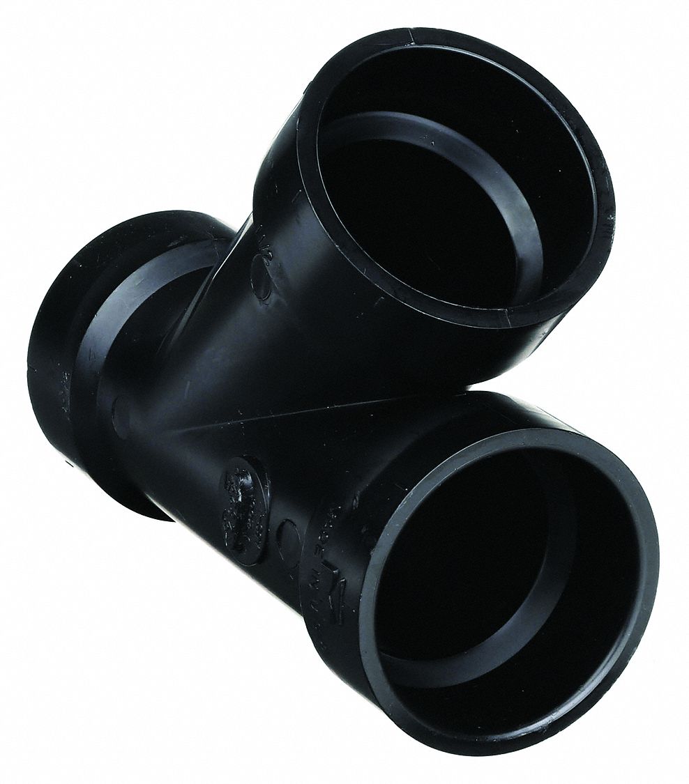 WYE: 1½ IN X 1½ IN X 1½ IN FITTING PIPE SIZE, SCHEDULE 40, BLACK