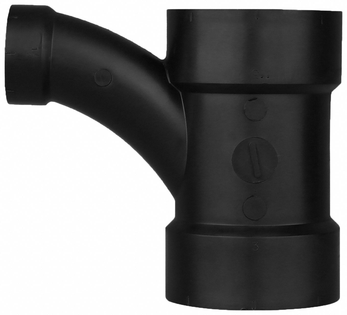 GRAINGER APPROVED 3 in x 3 in x 1 1/2 in Reducing Wye with 45 Degrees