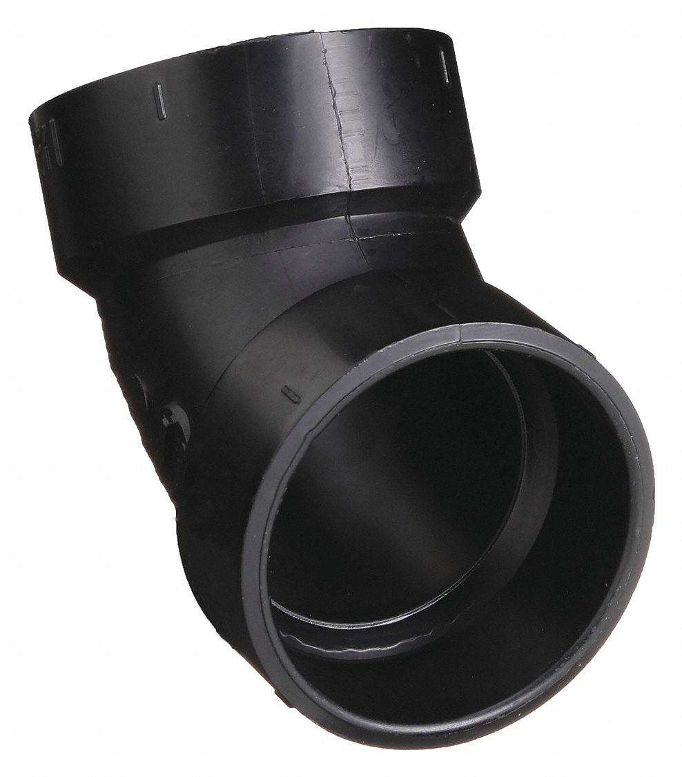 60 °  ELBOW: 1½ IN X 1½ IN FITTING, SCHEDULE 40, FEMALE X FEMALE SOCKETS, BLACK