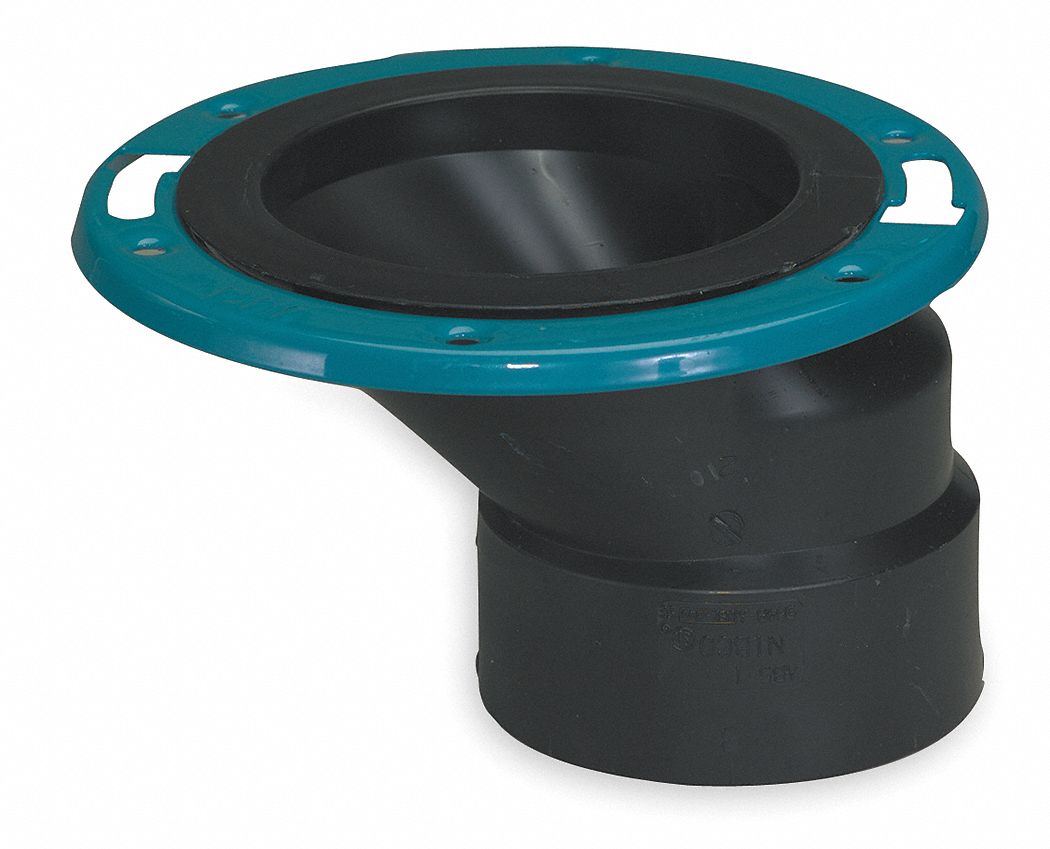 MUELLER INDUSTRIES Adjustable Toilet Flange, Fits Brand Mueller Industries, 4 in x 3 in 1WJC5