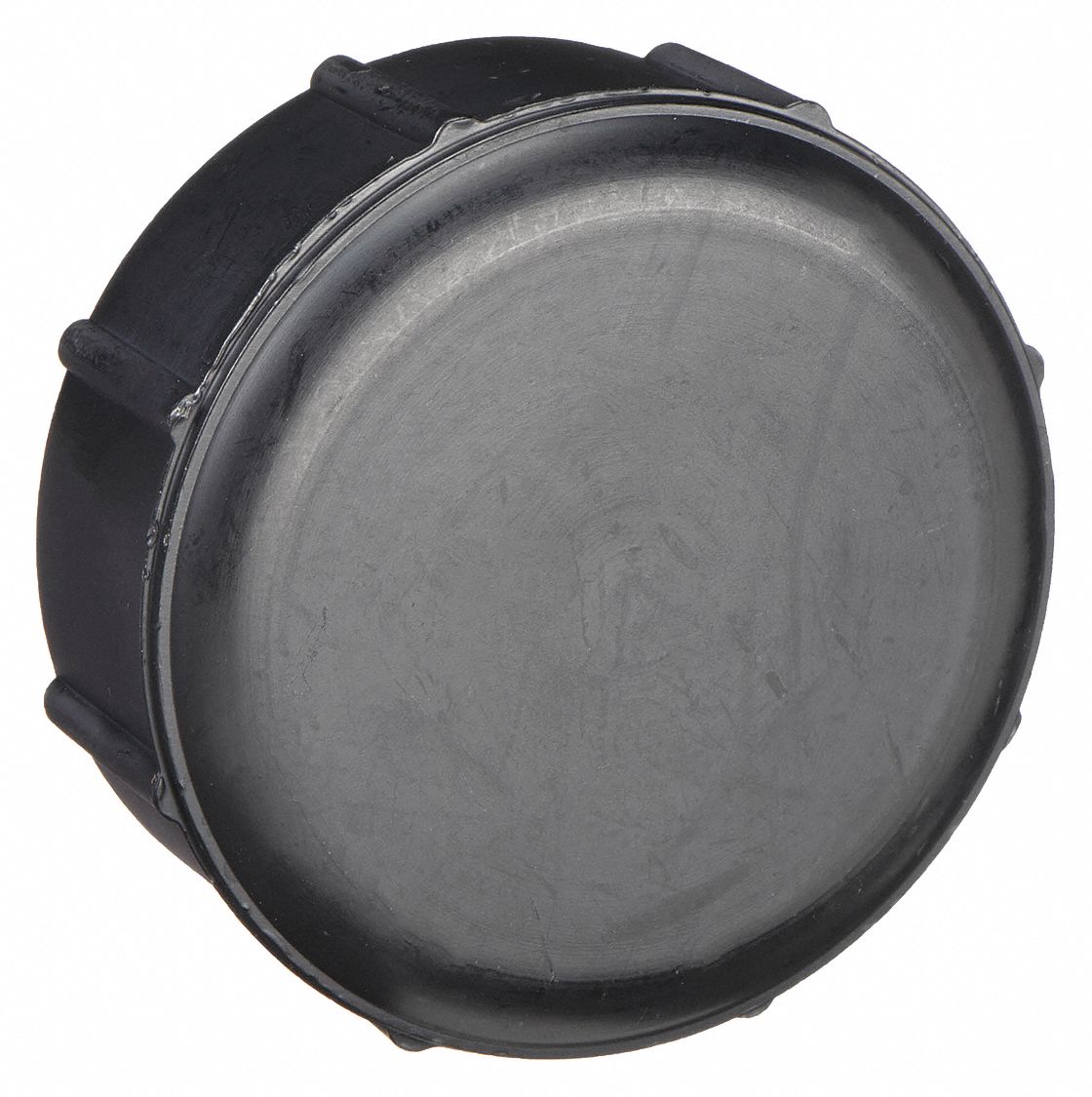 THREADED CAP: 1½ IN FITTING PIPE SIZE, SCHEDULE 40, FEMALE NPT THREAD, BLACK