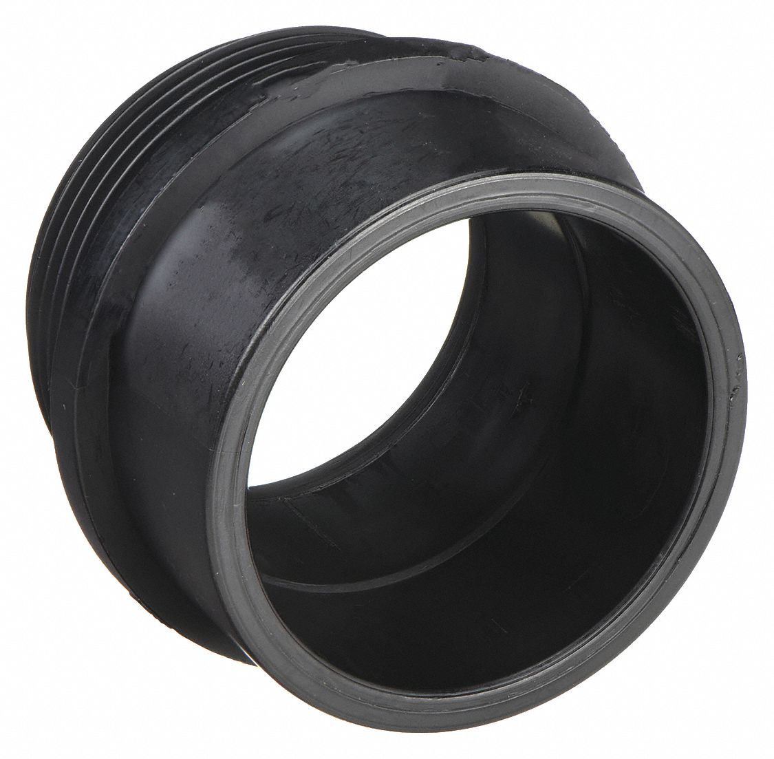 MALE ADAPTER: 1½ IN X 1½ IN FITTING, SCHEDULE 40, MALE NPT X FEMALE SOCKET, BLACK