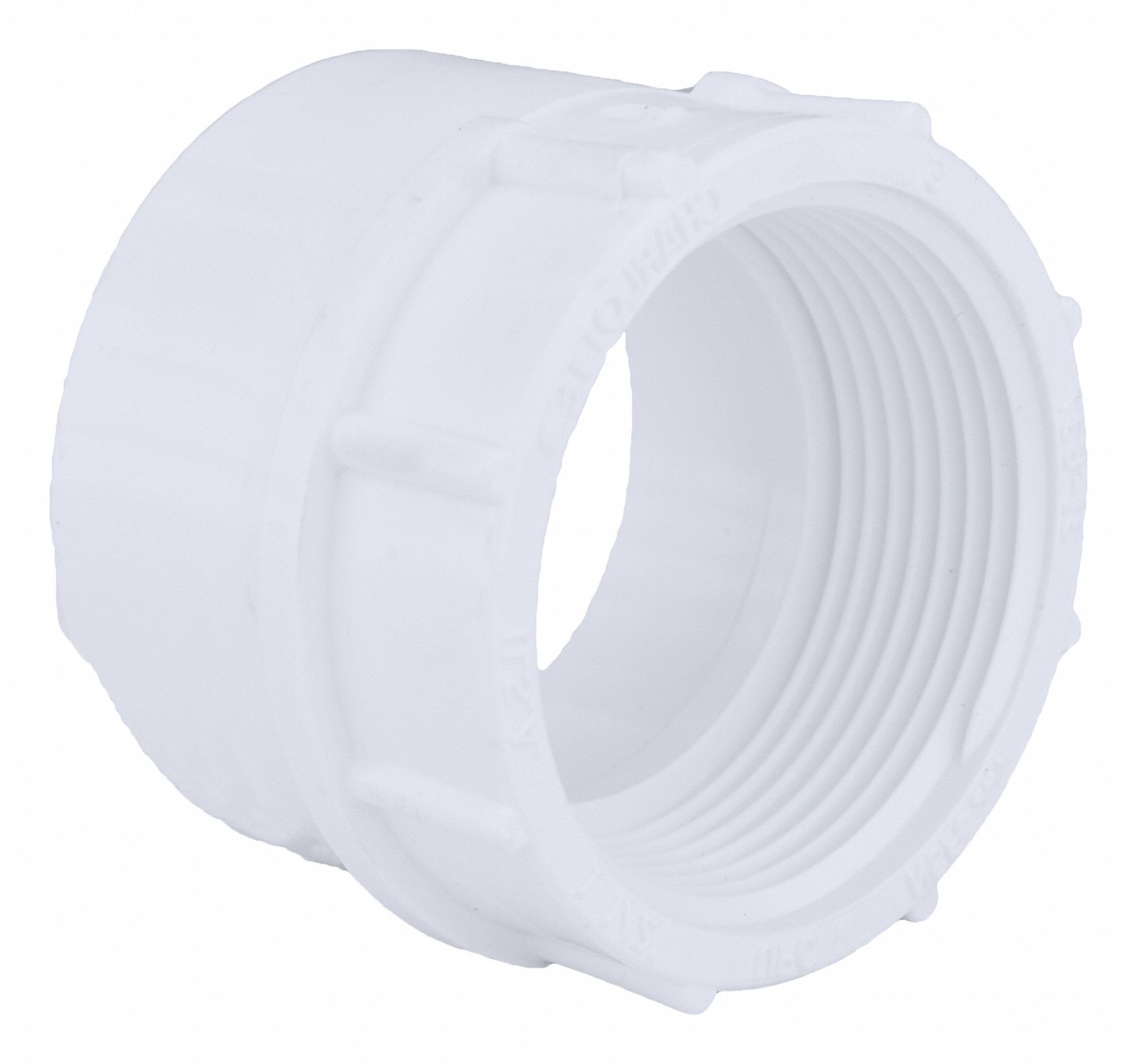 GRAINGER APPROVED PVC Female Adapter, FNPT X Hub, 1-1/2 in Pipe Size ...