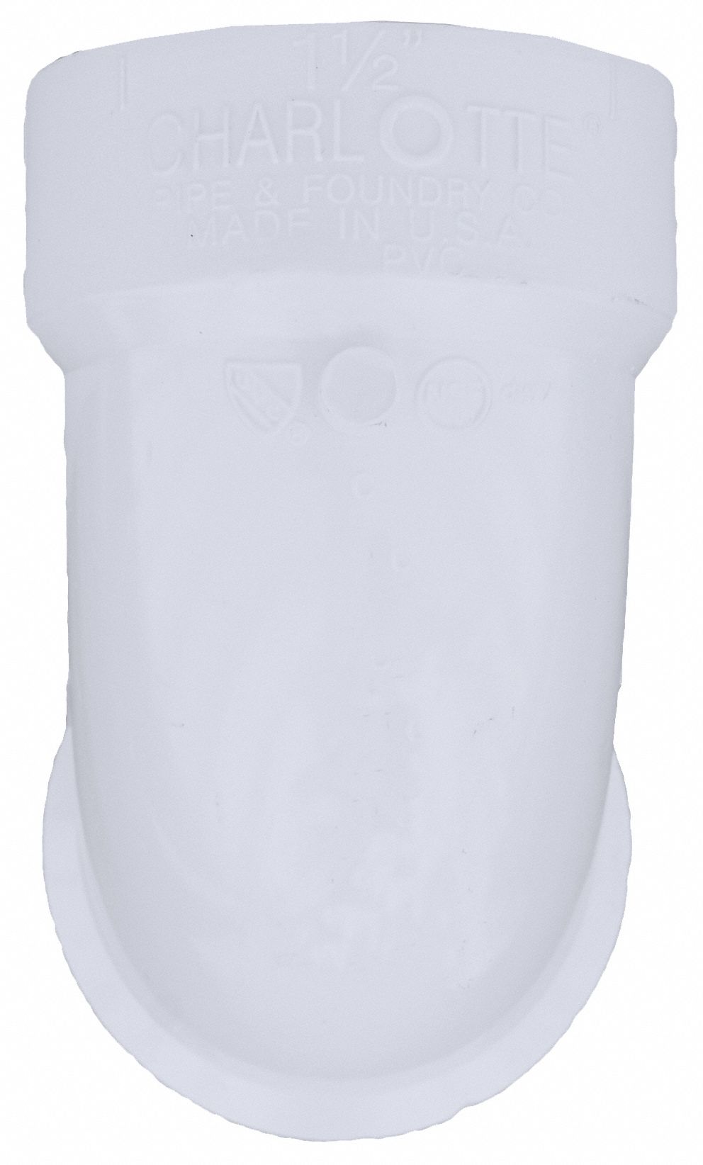 GRAINGER APPROVED PVC Street Elbow, 90 Degrees, Hub x Spigot, 11/2 in