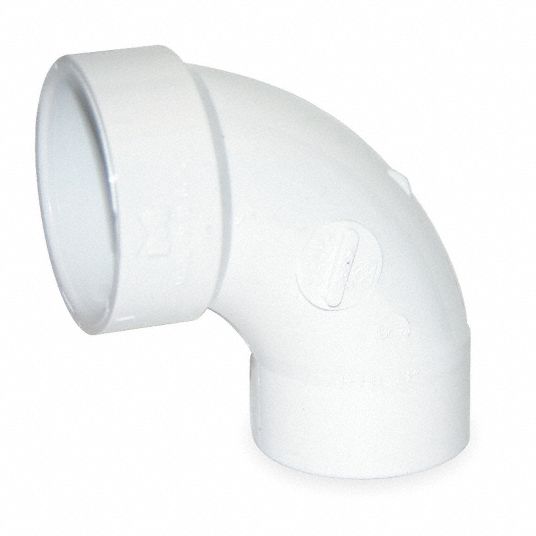 Grainger Approved Pvc Street Elbow 90 Degrees Long Sweep Spigot X Hub X Hub 3 In Pipe Size Pipe Fitting 3guu1 Grainger
