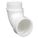 90 °  STREET ELBOW: SCHEDULE 40, 2 IN X 2 IN FITTING, MALE SPIGOT X FEMALE SOCKET, WHITE