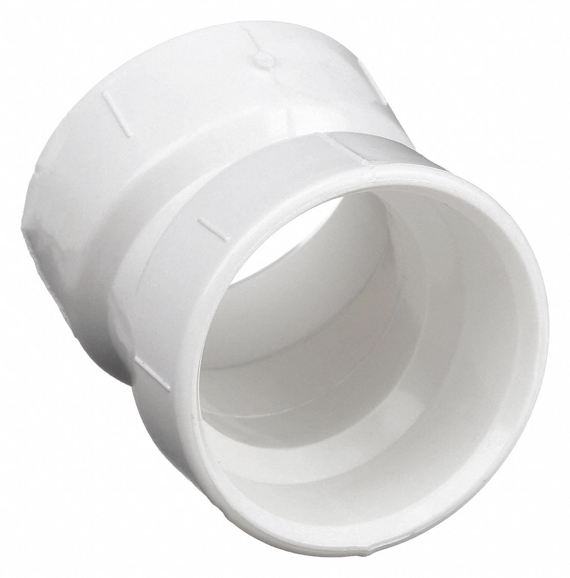 22½ °  ELBOW: SCHEDULE 40, 3 IN X 3 IN FITTING, FEMALE X FEMALE SOCKETS, WHITE