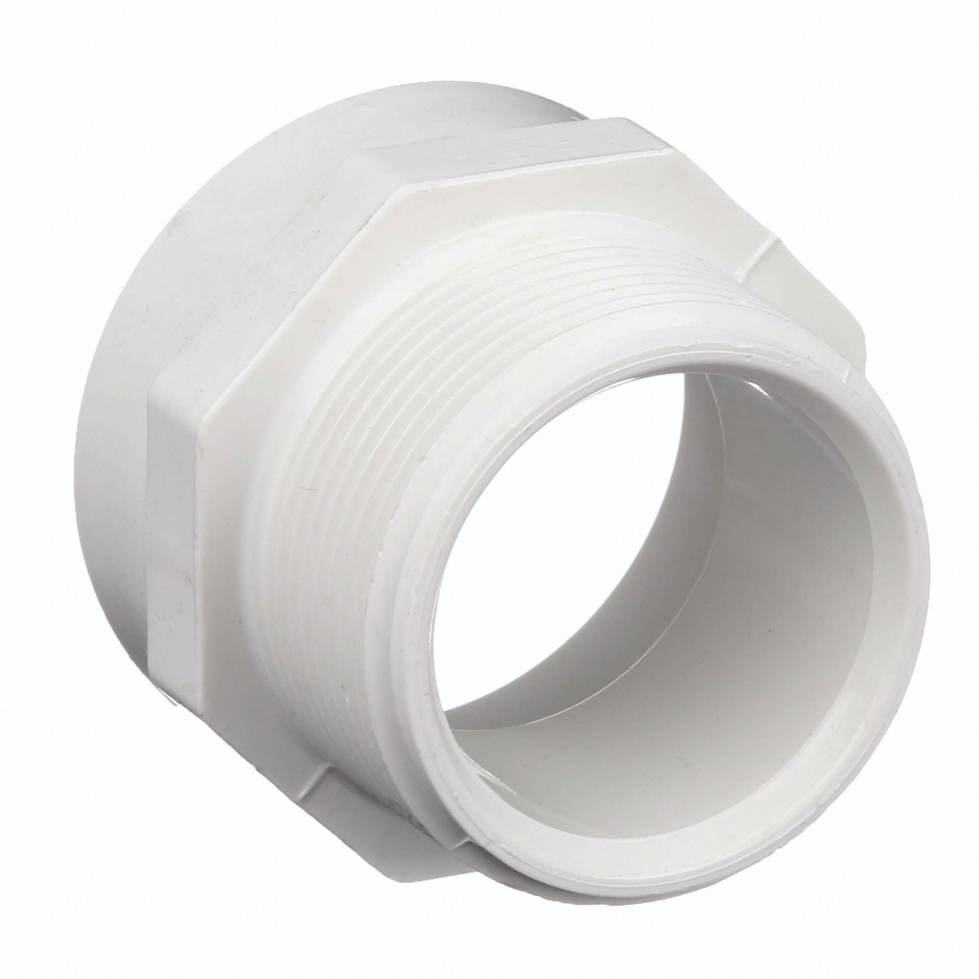 CHARLOTTE PIPE AND FOUNDRY CO. PVC Male Adapter, Hub x MNPT, 4 in Pipe