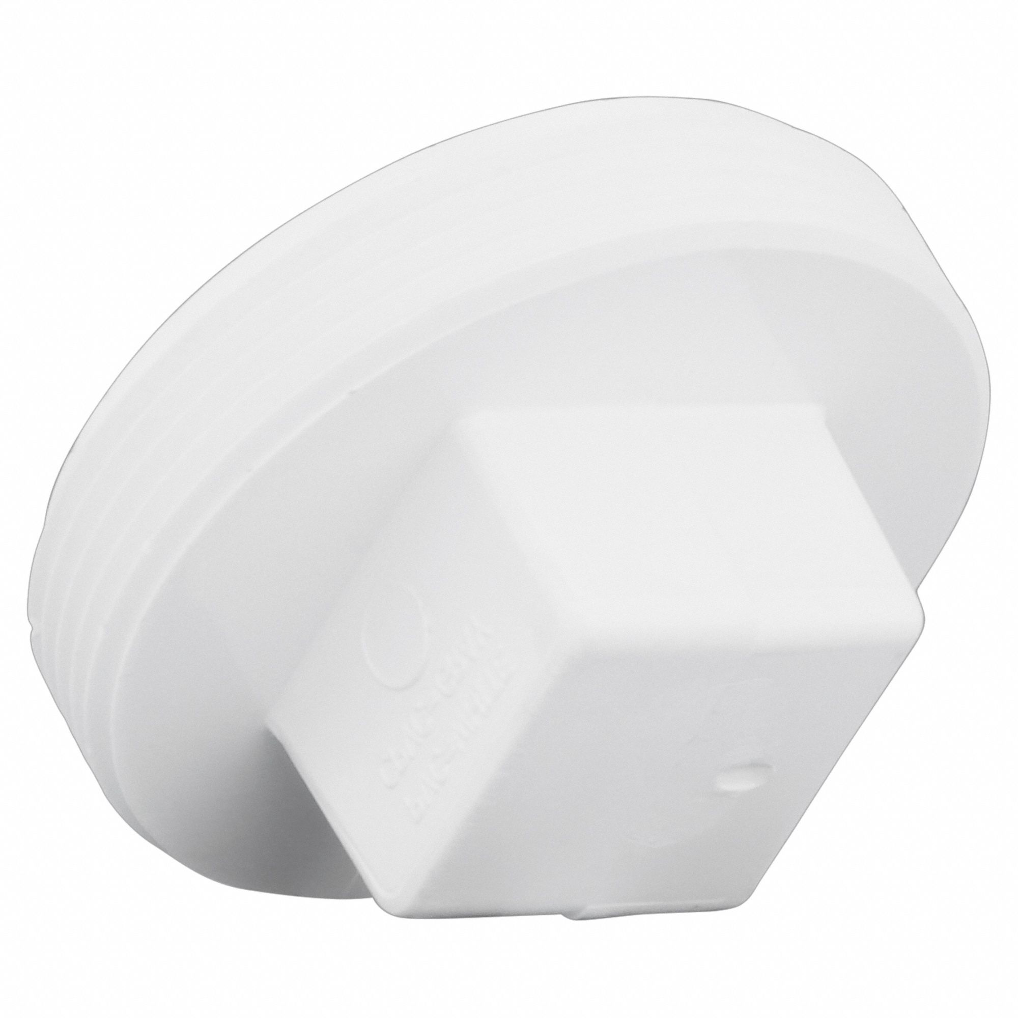 GRAINGER APPROVED PVC Cleanout Plug, MNPT, 3 in Pipe Size Pipe