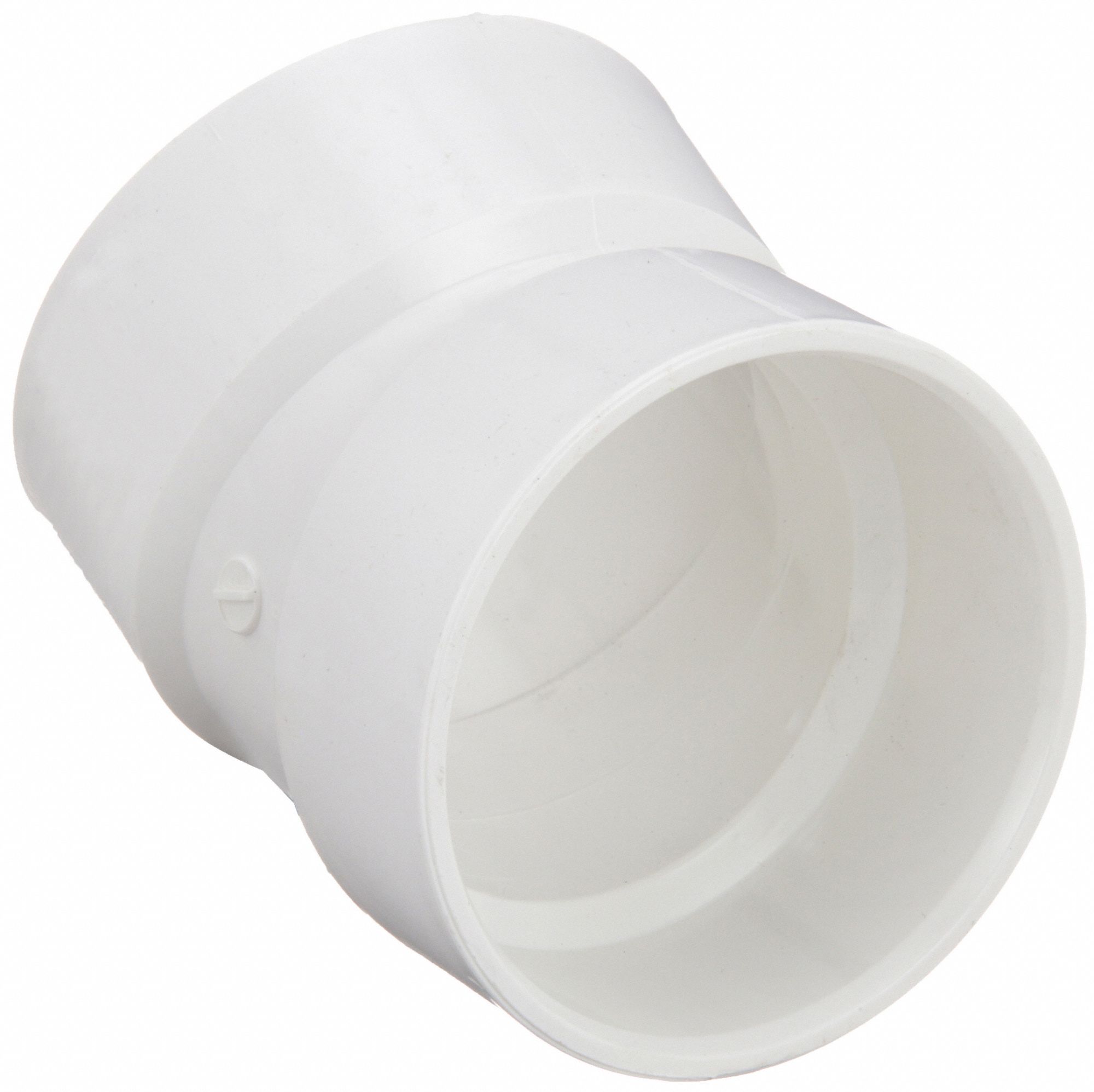 22½ °  ELBOW: SCHEDULE 40, 4 IN X 4 IN FITTING, FEMALE X FEMALE SOCKETS, WHITE