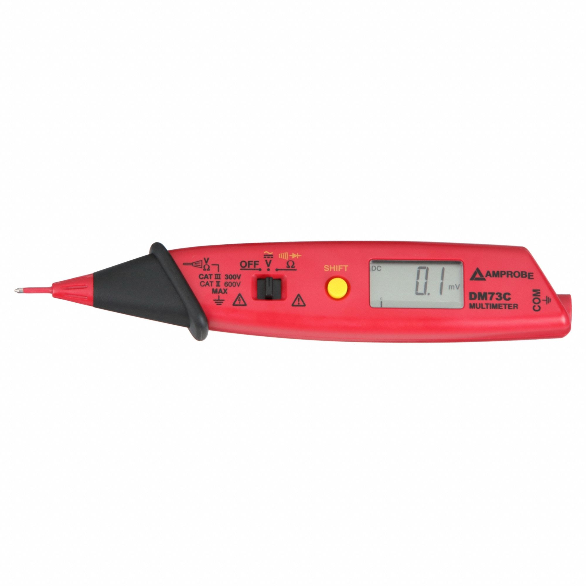 AMPROBE, CAT II 600V, Avg, Digital Multimeter - 1WKN7|DM73C - Grainger