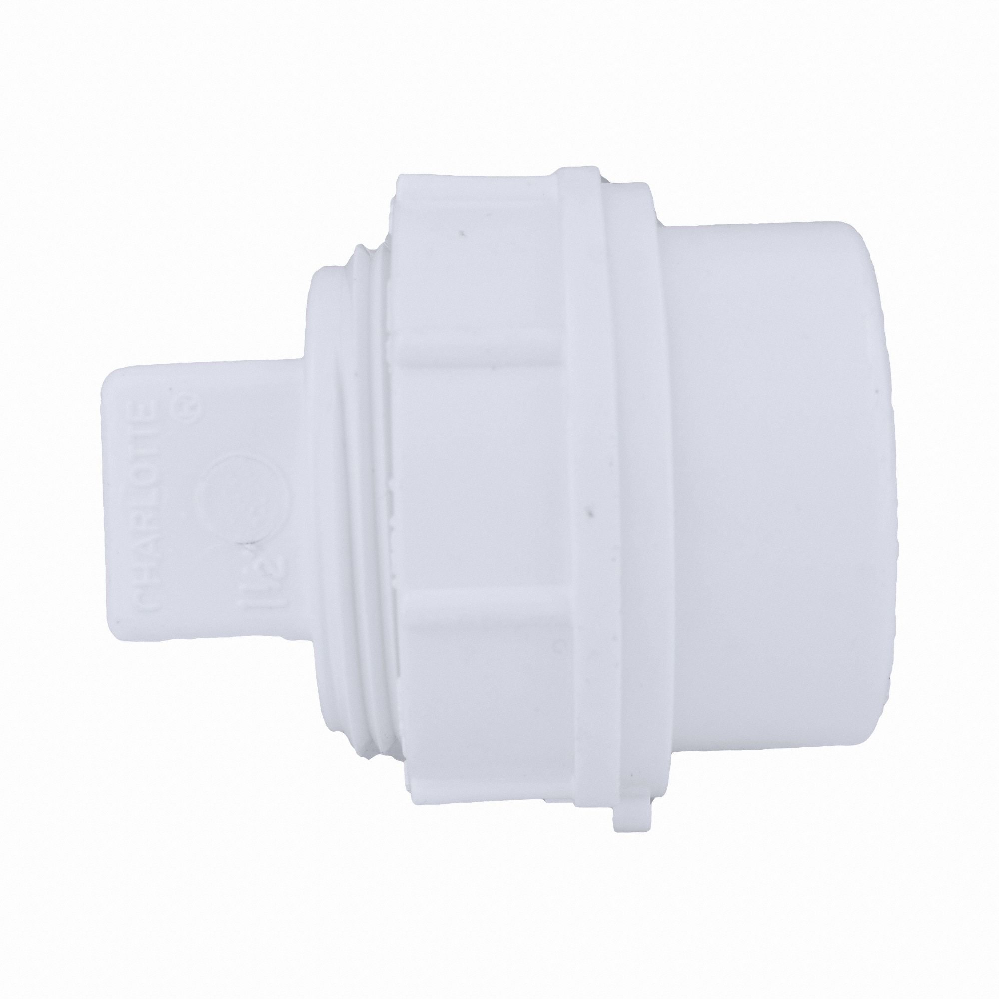 GRAINGER APPROVED Cleanout Adapter with Plug Schedule 40, 1 1/2 in x 1